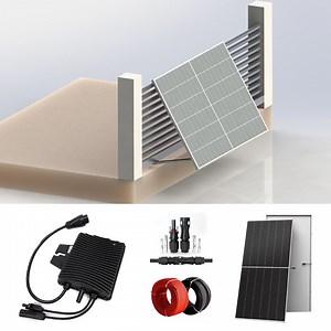 [Hot Item] Adjustable Plug and Play Balcony Solar Panel Tile Roof Mounting System Kit