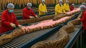 3.7M views · 72K reactions | Inside the Python-Leather Factory: From Snake Skin to Luxury Jacket (Full Process) #indonaturevalues | Indo Nature Values | Facebook