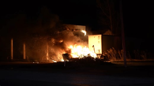 Semi-truck fire spreads to abandoned McKean Twp. gas station