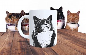 Cat Middle Finger Mug - Etsy UK