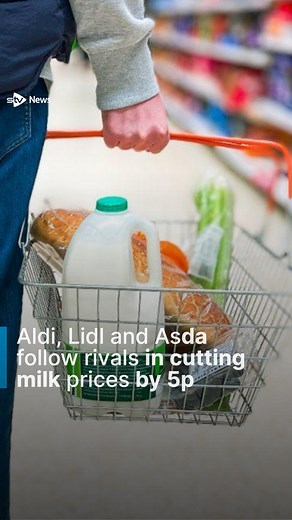 4K views · 4 comments | Aldi, Lidl and Asda follow rivals in cutting milk prices by 5p | STV News | Facebook
