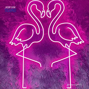 Couple of Kissing Flamingos Neon Sign, Flamingo Neon Sign, Flamingo Home Decor, Flamingo Kissing Neon, Pink Light up Sign, Valentine's Gift - Etsy