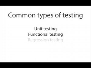98. The difference between unit testing, functional testing and regression testing