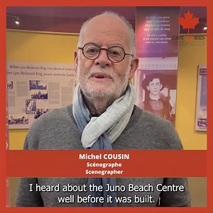 #CJB20 | Célébrons ensemble le 20è anniversaire du Centre Juno Beach. 🇨🇦 Michel Cousin, Scénographe du Centre Juno Beach, nous raconte son rôle dans la création du Centre Juno Beach et nous dévoile quelques anecdotes. 🥰 -- #JBC20 | Together, let's celebrate the 20th anniversary of the Juno Beach Centre 🇨🇦 Michel Cousin, Scenographer of the Juno Beach Centre, tells us about his role in the creation of the Juno Beach Centre and reveals some anecdotes. 🥰 #Agenda ➡ www.junobeach.org/fr/events/