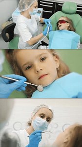 Enfant fille au cabinet du dentiste. : vidéo de stock (100 % libre de droit) 3913865635 | Shutterstock