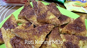 2.7K views · 38 reactions | Roti Kering Milo Bahan 8lembar roti tawar 1sachet milo Margarin secukupnya | Aneka Resep Kue | Facebook