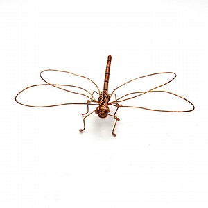 Handmade Wire Dragonfly - Dainty Dragonfly - Wire Sculpture - Recycled Copper Wire - Wire Dragonfly Sculpture - Copper Wire Dragonfly - Etsy