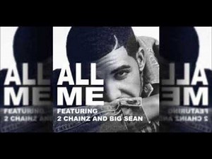 Drake All Me [Official] Lyrics on screen