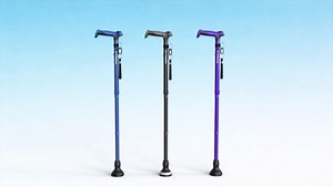 Walking Cane for Men & Women,Foldable,Adjustable,Self Standing Cane with Wrist Strap&Tag,350lbs Heavy Duty,All Terrain,Collapsible Walking Sticks for Seniors & Adults,Black