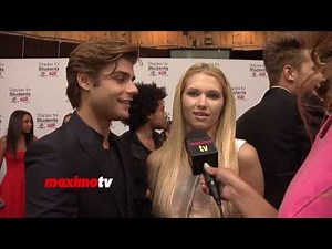 Garrett Clayton and Claudia Lee Interview Staples for Students 2013 Teen Choice Awards After Party