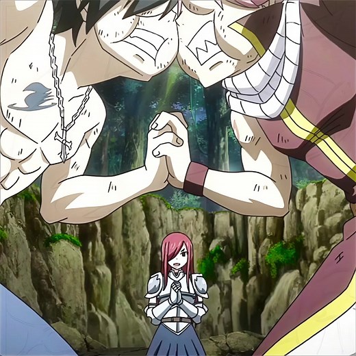 Erza Saves Natsu and Gray | Fairy Tail Funny Moments