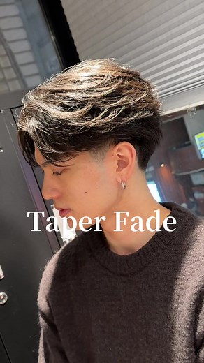Taper Fade × Feather Center Part Haircut Guide