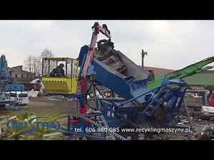 Prasonożyce do cięcia złomu stalowego przecinanie karoserii samochodowych maszyna do recyklingu