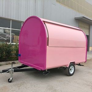 [Hot Item] Yituo Double Color Mobile Catering Trailer with Beverage Vending Machines Ice Cream Trailer for Sale USA with CE