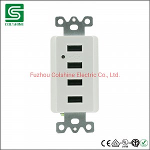 [Hot Item] Us Style Electrical USB Charger Socket 6 USB Ports Outlet