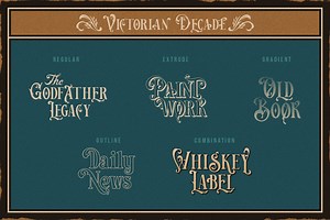 Victorian Decade, a Serif Font by Fontsgood