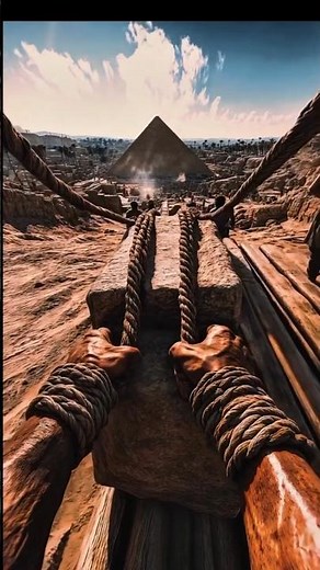 La construction des pyramides de l'Égypte antique entre 2600 et 2500 av. J.-C #history #travel