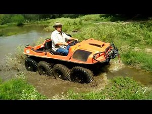 Argo ATV Amphibious 8x8 test for leaks across water