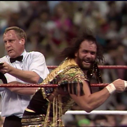 Relive “Macho Man” Randy Savage’s incredible WWE Championship victory over Ric Flair, The Nature Boy from WWE WrestleMania VIII! Young Rock returns tonight on NBC! | WWE