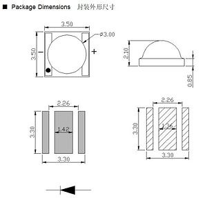 [Hot Item] 1050nm SMD 3535 LED 1050nm IR LED Chip