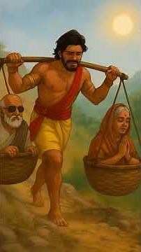 Shravan Kumar – The Devoted Son 🌿 | Heart-Touching Indian Story #shorts