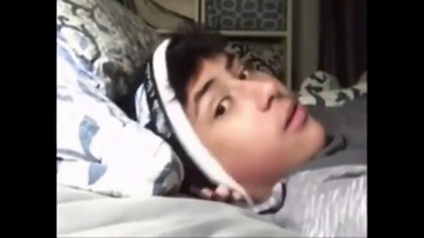 Twink self suck and cum eating