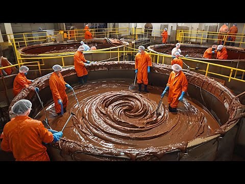 How Chocolate is made in Factory | From Cocoa to Chocolate: Factory Production Process