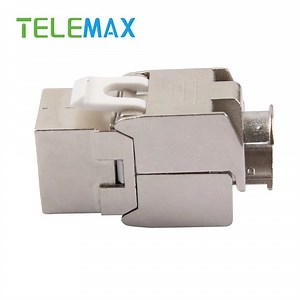 [Hot Item] Toolless Keystone Jack RJ45 FTP CAT6 CAT6A Shielded Modular Outlet Connector