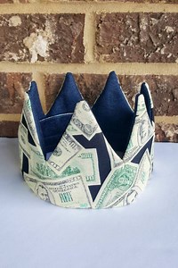Handmade Money Crown: Adjustable Gag Gift for Adult or Child - Etsy
