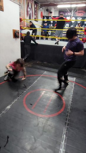 Delilah Doom taking it to the mat with the students! Get in the ring w/ Santino Bros! Beginners start April 10th, July 11th & Oct. 2nd. Check out the link in our bio for more info. #SantinoBros #WrestlingSchool #Prowrestling #WWETraining #wrestlingSchool #WWE | Santino Bros Wrestling Academy
