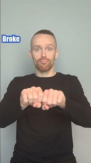 How to sign Damage, Old, Broke, Fix and New in BSL