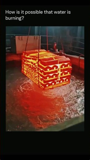 How Is Water Burning? 😳💧🔥