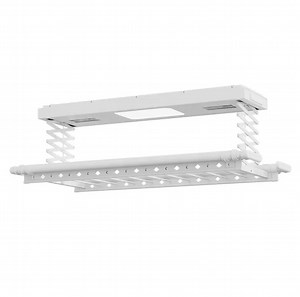 [Hot Item] Motorised Lifting Heated Drying Rack Lighting Warm Drying Ceiling Hanger Electric Electric Drying Rack Balcony Ceiling Balcony