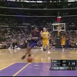 Allen Iverson dunks over Ron Harper (2001) #iversonvideos | Pennyccw