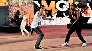 Diddy, Machine Gun Kelly & Flo Rida Perform At WrestleMania XXVIII