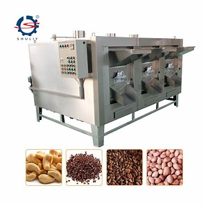 [Hot Item] Full Automatic Drum Roaster Flavored Cashew Nut Roasting Machine