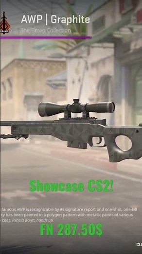 AWP | Graphite in Counter Strike 2 🔫🔥 #skins #cs2 #counterstrike #counterstrike2 #csgo #awp