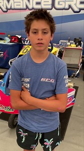 Turner Brown - starting pole position in the X30 Junior and KA100 Junior main event for the 2024 USPKS Ohio Grand Prix #eknatuspks #uspks #ohiogp #mcc #iame #mgtires #karting | eKartingNews.com