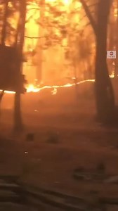 ENGULFED: Fire crews drive through thick smoke in Greenville as Dixie Fire rages, decimating California town. https://abcn.ws/2TZnhbx | ABC News