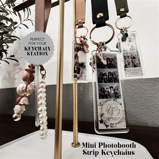 Mini Photobooth Strip Acrylic Keychains Set of 100 Blank Photo Booth Key Chain Station - Etsy