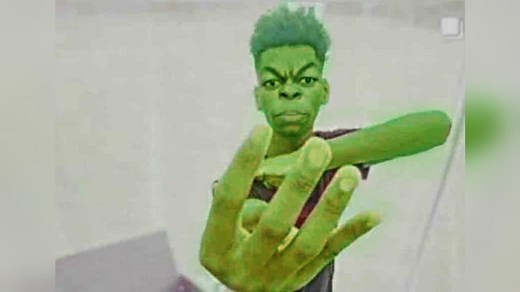 Beast Boy / Guy Holding Up Four Fingers | Know Your Meme