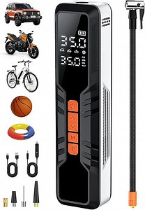 [Hot Item] Tire Inflator Portable Air Compressor 1000mAh, 150psi Electric Tire Pump