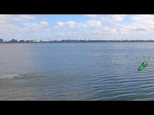 111kph Proboat Impulse 32 on 8s 4516 prop takes flight!