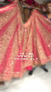 HEAVY BRIDAL LEHENGA♥️ +91 99118 06343 SHOPPING WORLD PRICE RS 56000 | US $ 670 | Shopping World | Facebook