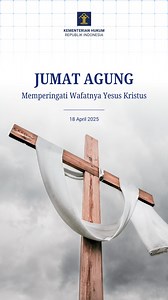 7.8K views · 33 comments | Selamat memperingati Jumat Agung #SahabatPengayoman Semoga peringatan Jumat Agung ini membawa kedamaian, harapan, dan semangat baru dalam memperkuat persaudaraan, memperkokoh toleransi serta menjadi pengingat akan pentingnya saling menghargai dalam kehidupan bermasyarakat. Tuhan memberkati #JumatAgung #KementerianHukum #LayananHukumMakinMudah #AksiNyataSejahtera | Kementerian Hukum RI | Facebook