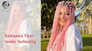 Benehair Braids Extensions Jumbo Kunsthaar zum Einflechten Box Braids Haarverlängerung Zopf Haare zum Einflechten Lila Haar Braids Extension für Damen Mädchen Lila 60cm