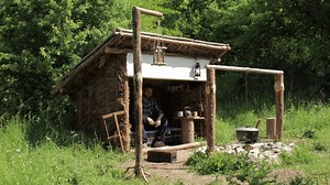 DIY Roller Blind for Shelter - Beeswax Candle Lanterns - Relaxing Craft [4k].#bushcraft #survival #adventures #wilderness #forest #shelter #camping #cabin #diy | Elisha Peters
