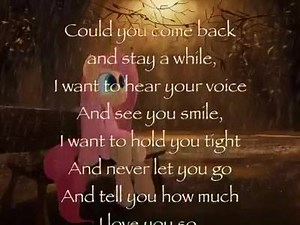 Could you come back and stay a while xxx Poem By John F Connor xxx | Star Bright Angels