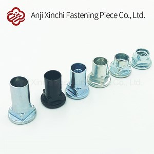 [Hot Item] Multicolor Carbon Steel Round Head Rivet Nut Furniture Connection Nut Hardware Fastener