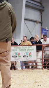 Karis showing in sheep showmanship at a county fair! #stockshowlife #showpig #showpigs #cutepig #LANDRACE | Dadson Farms Show Pigs